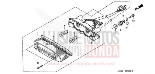 FEU ARRIERE (CB600F2/F22) CB600F22 de 2002
